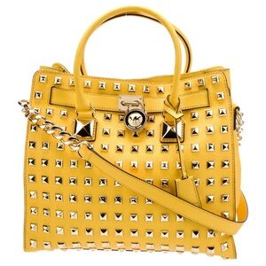 MICHAEL Michael Kors Yellow Studded Shoulder Bag